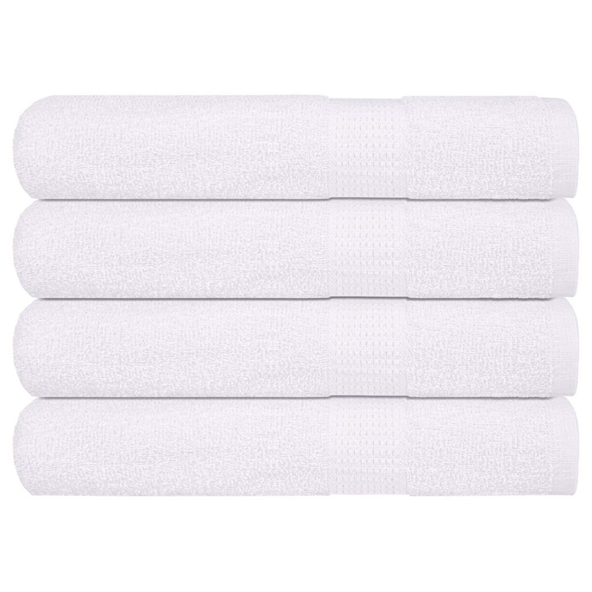 vidaXL Ręczniki do sauny, 4 szt., białe, 80x200 cm, bawełna 100%