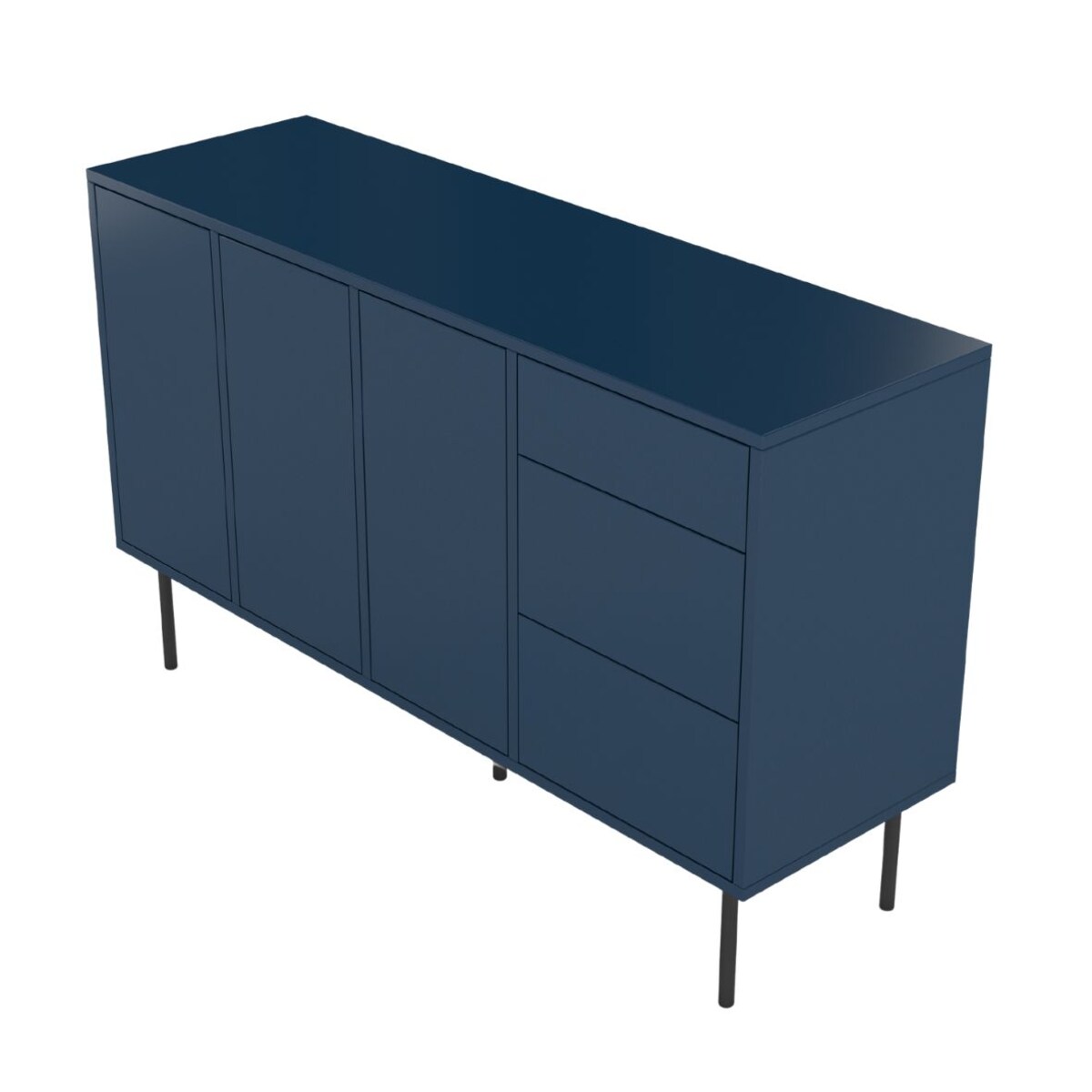 Granatowa nowoczesna komoda Dancan MIRKA / szer. 130 cm