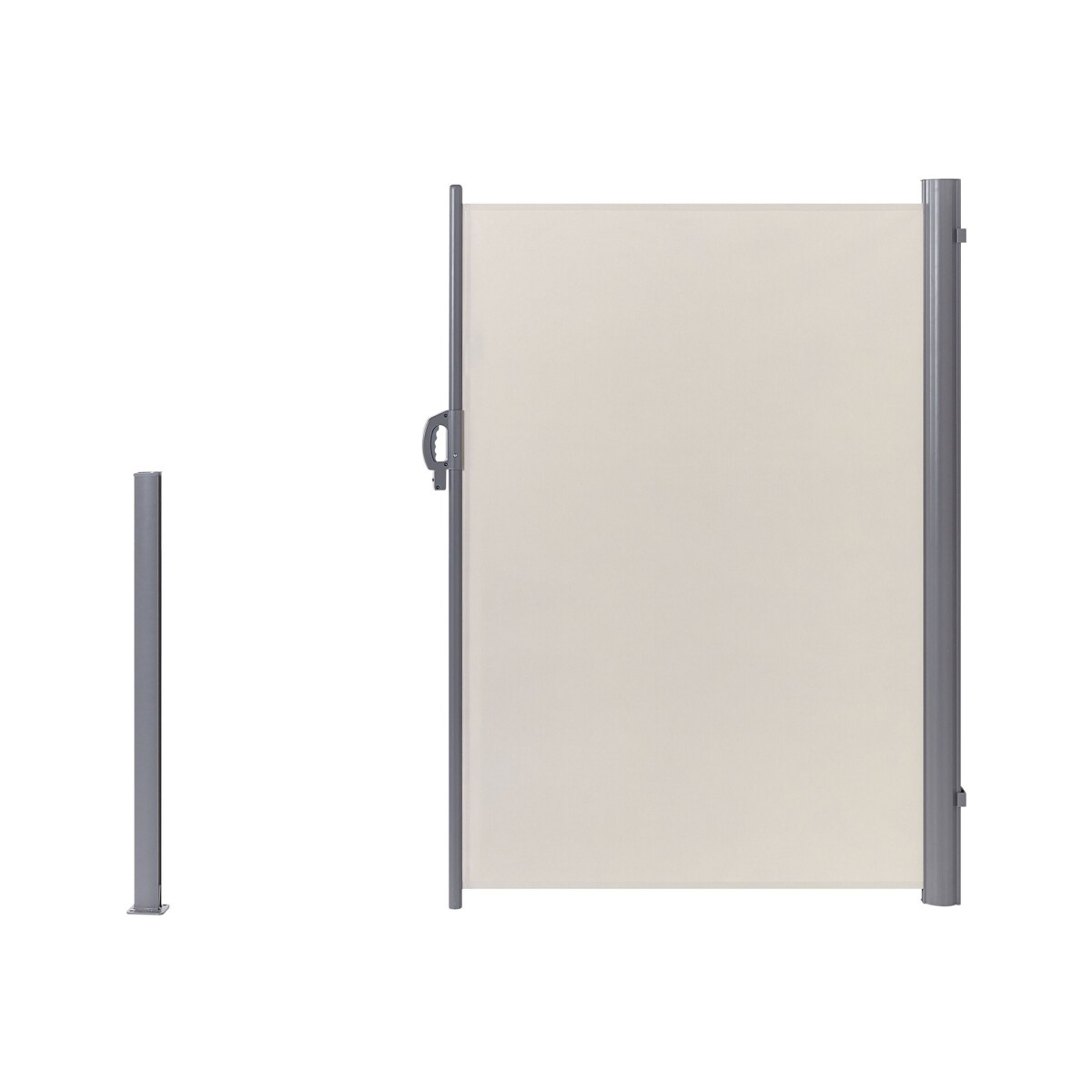 Markiza boczna zwijana 180 x 300 cm beżowa DORIO