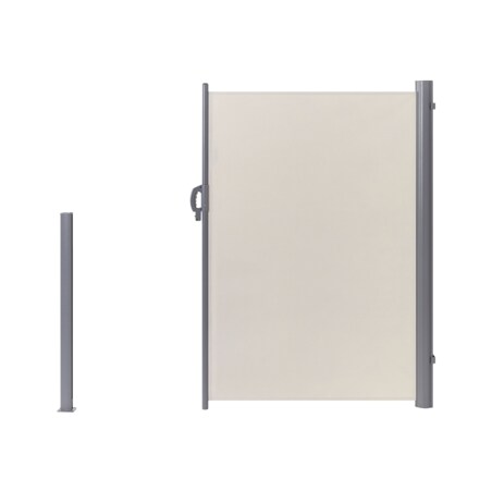 Markiza boczna zwijana 180 x 300 cm beżowa DORIO