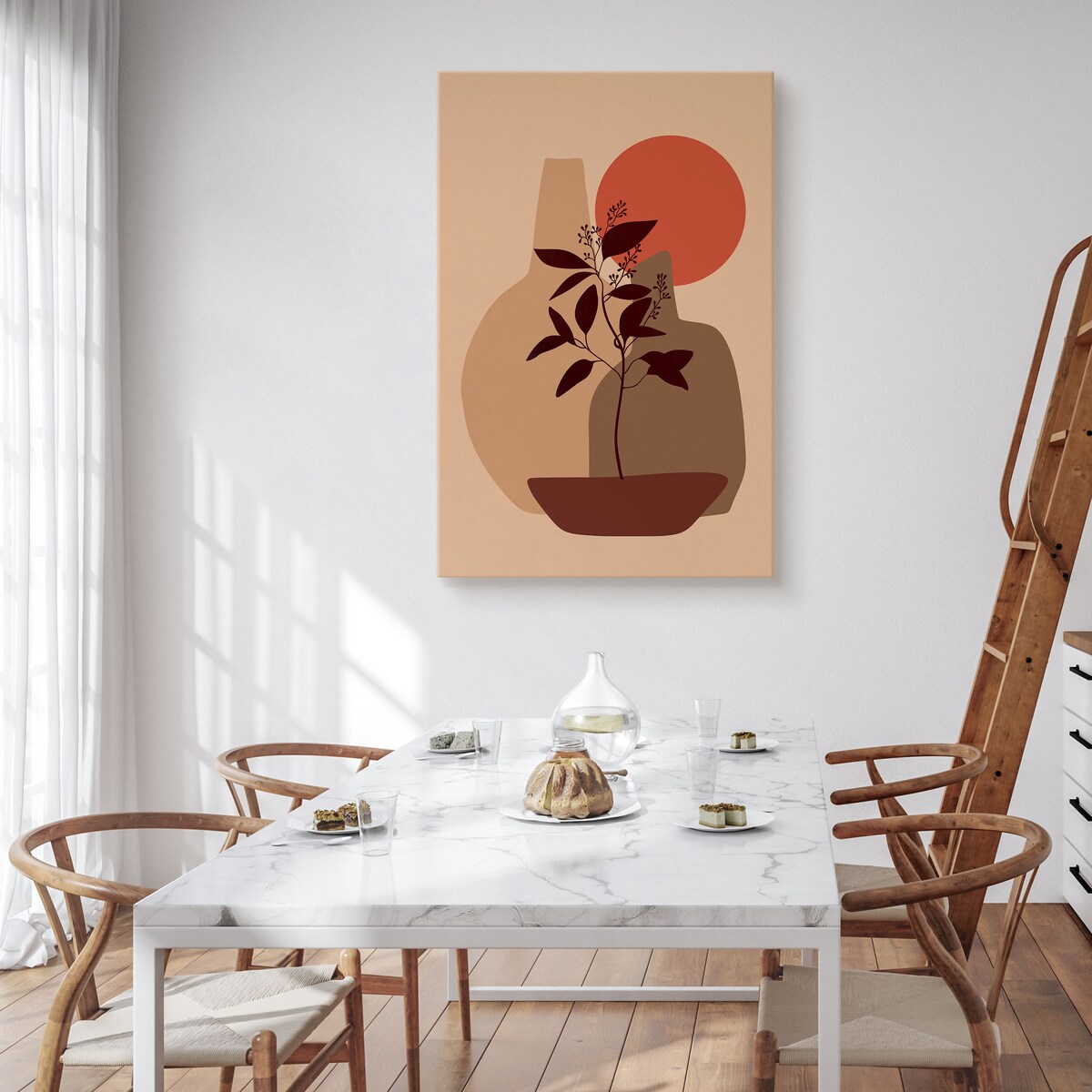 Obraz Martwa Natura W Stylu Boho 30x40cm