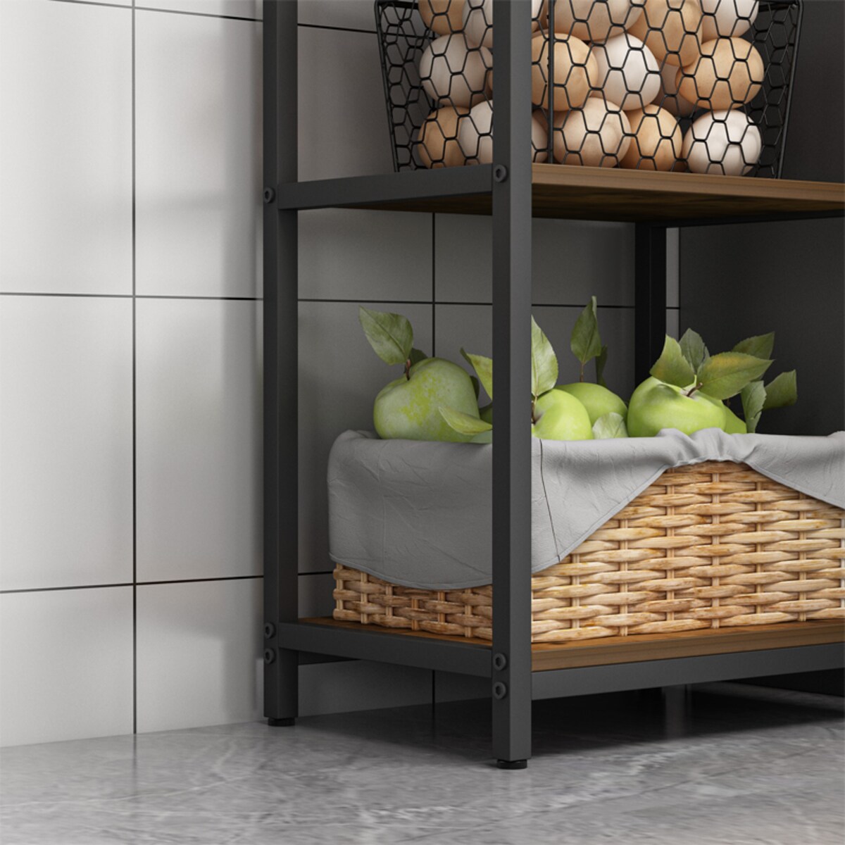 Regał na książki drabinka wysoki szafka loft metalowa industrialny 154 cm