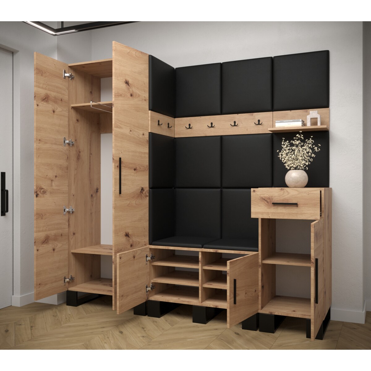 Garderoba do przedpokoju Abiks ARTIN 1 artisan+manila18