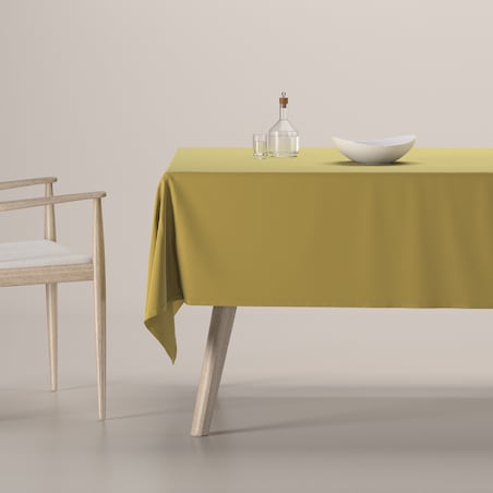 Obrus prostokątny 130 x 160 cm oliwkowy zielony