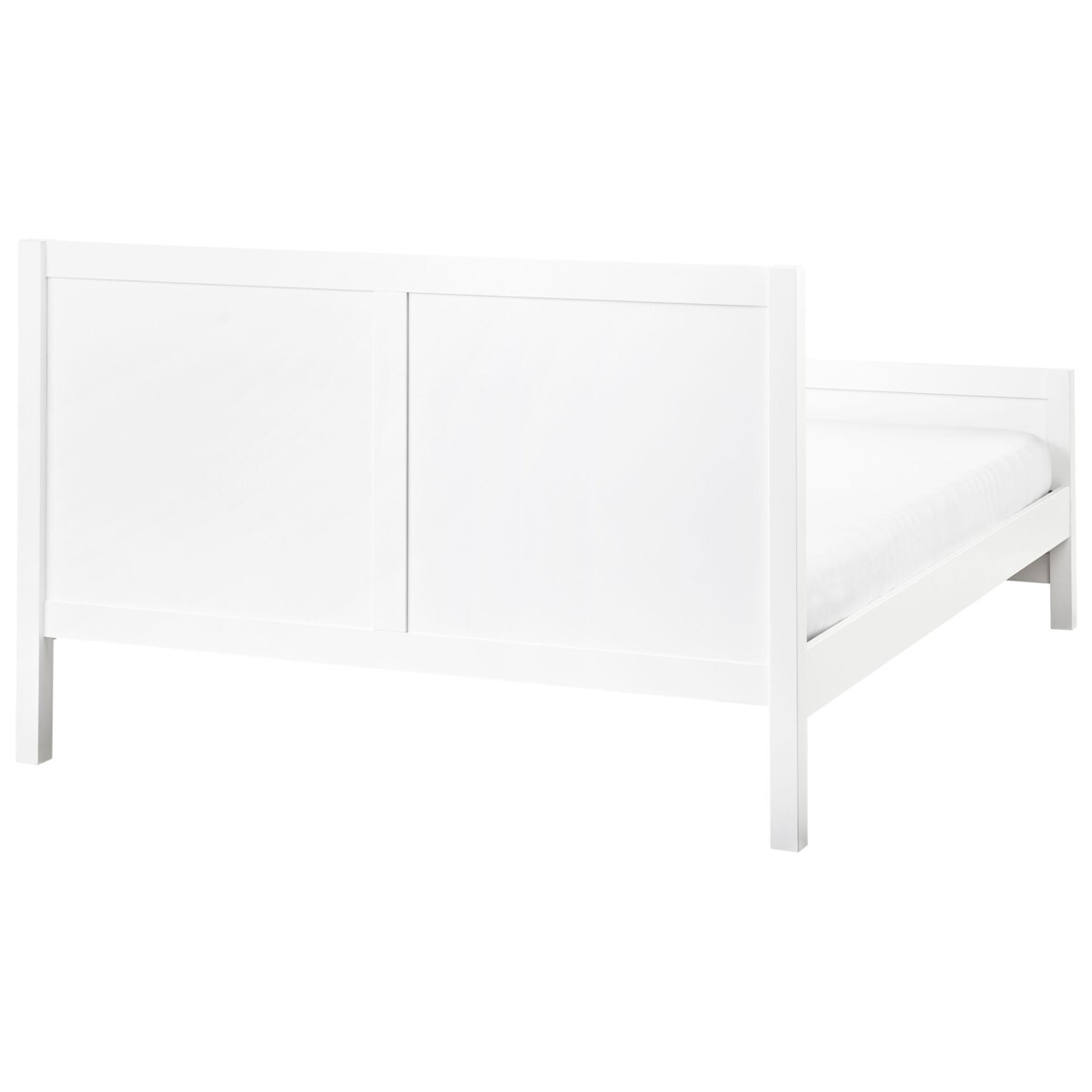 Łóżko Drewno CHAMPAGNAT 140 x 200 cm Biały