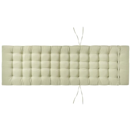 Leżak ogrodowy z poduszką CESANA PREMIUM Drewno akacjowe Jasnozielony