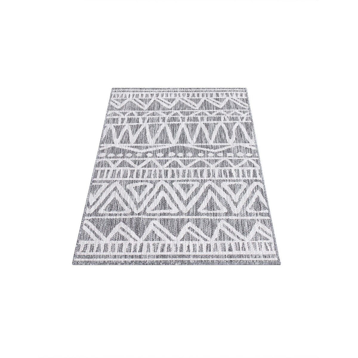 Dywan na zewnątrz i do wnętrz boho Sunny 4760 Szary Krem 60x110