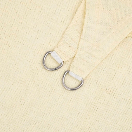 vidaXL Żagiel przeciwsłoneczny, 160 g/m², kremowy, 2,5x5 m, HDPE