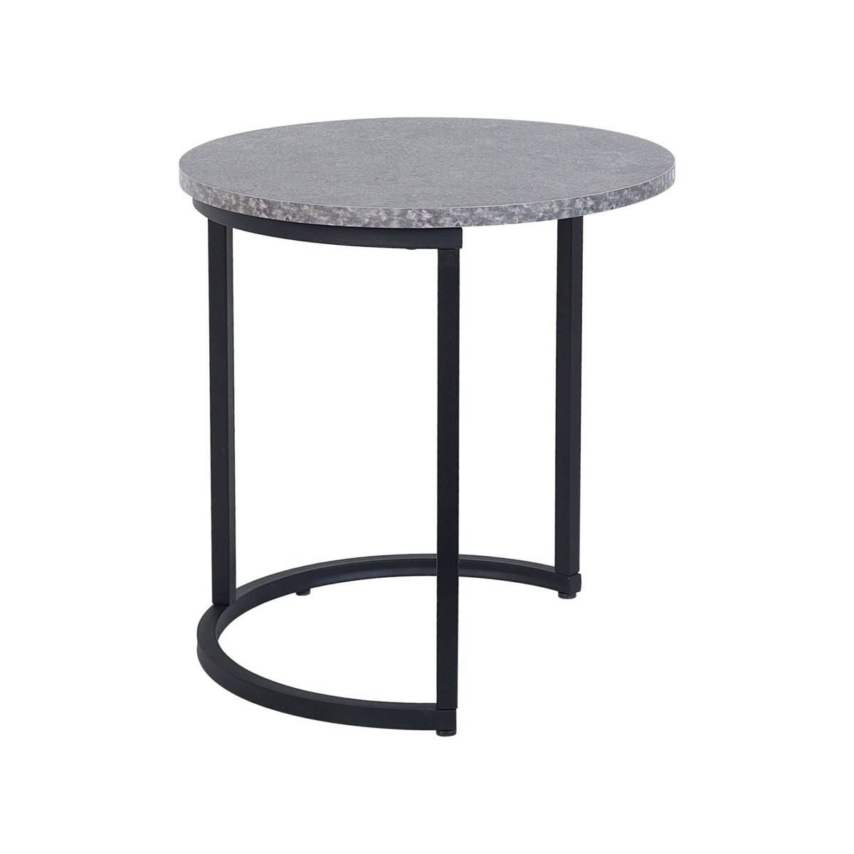 Zestaw 2 stolików pomocniczych DIXIE Szary efekt betonu