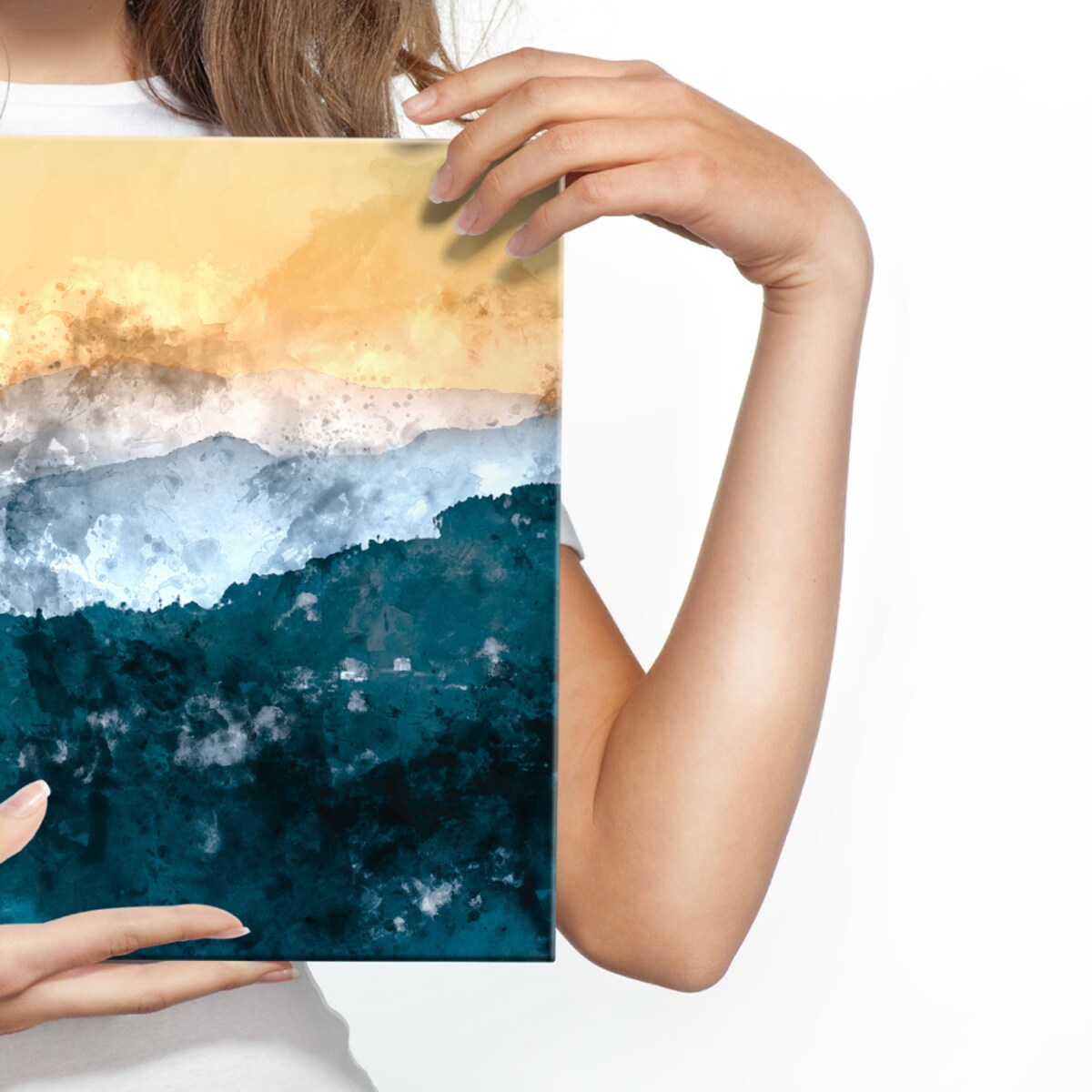 Obraz Abstrakcyjny Krajobraz Górski 70x50cm