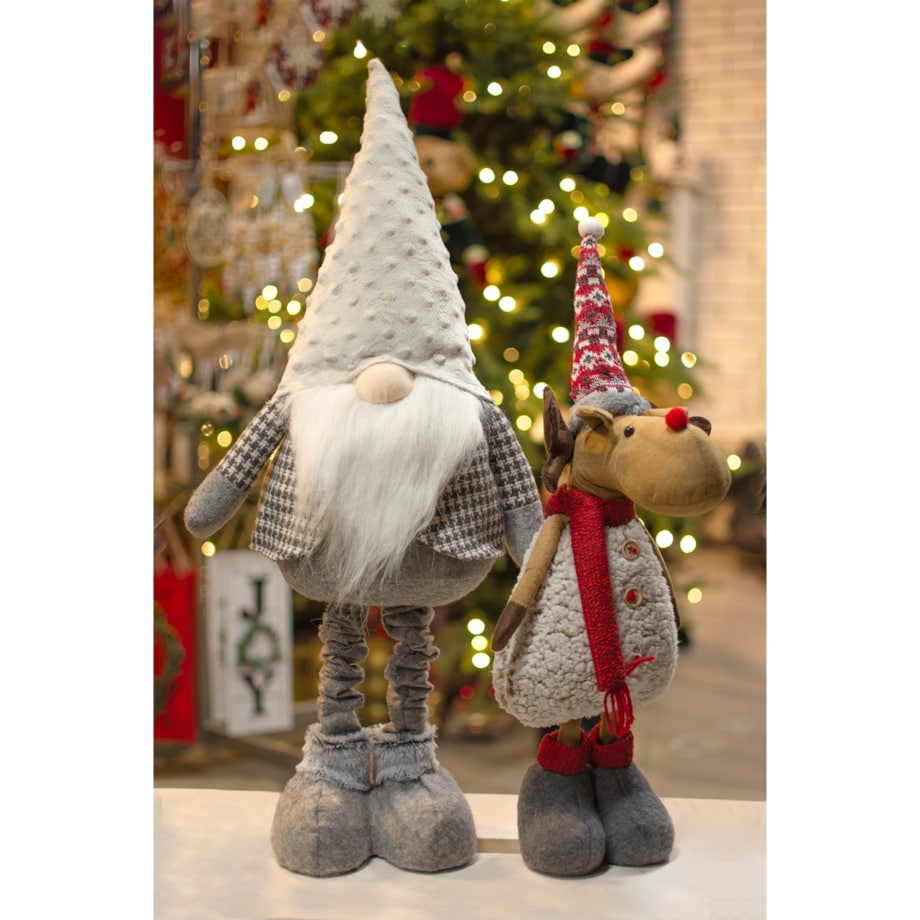 RENIFER świąteczny DUŻY dekoracja świąteczna ŁOŚ