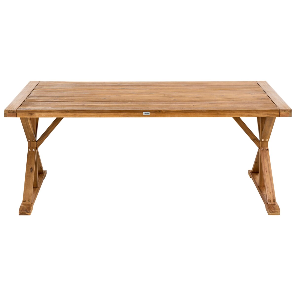 Stół ogrodowy CALABRITTO 91 cm 184 cm Drewno akacjowe Brązowy