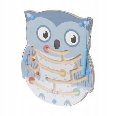 Układanka Montessori GrowPlay - drewniany sorter, kształty, nauka liczenia i kolorów, labirynt, zestaw edukacyjny