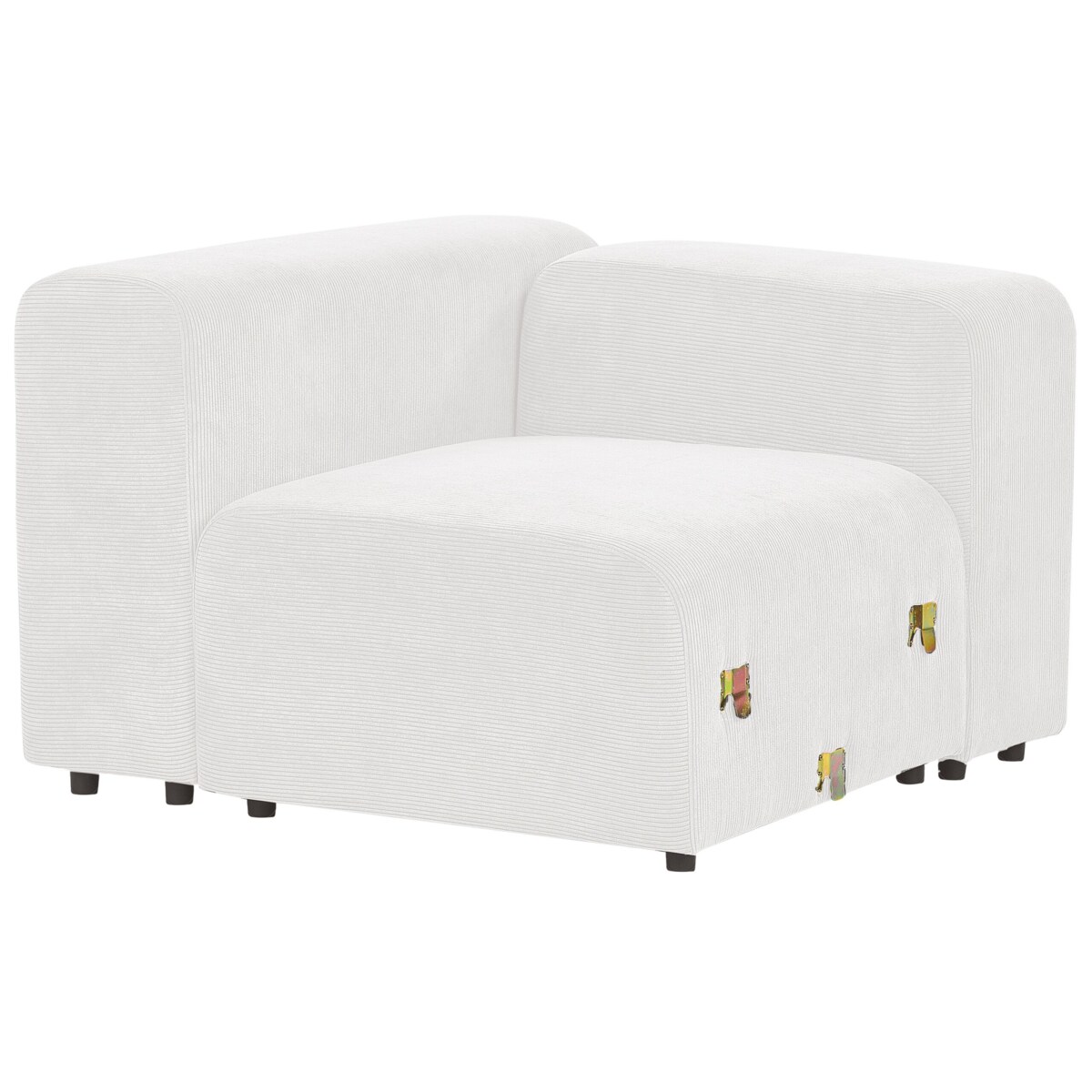 Sofa modułowa 2-osobowa sztruksowa biała FALSTERBO