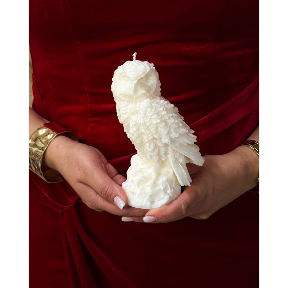 VERKOI Świeca Ozdobna Owl Statue