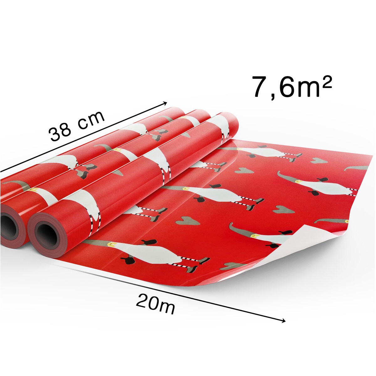 Papier do pakowania prezentów 20 METRÓW MEGAROLKA Świąteczny Do Paczek Szwedzka Jakość