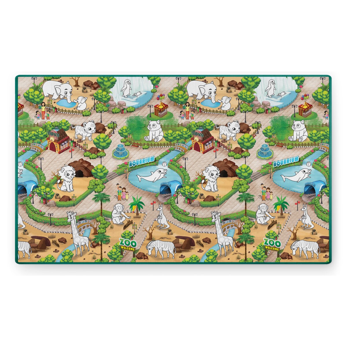 Mata edukacyjna piankowa dywan do malowania 200x120 cm zmywalna Ricokids