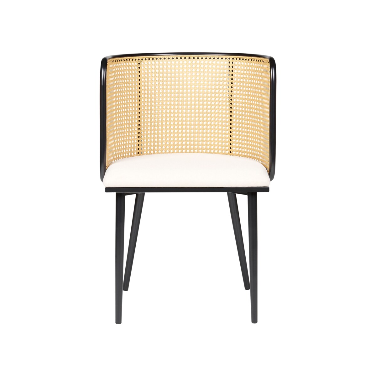 Zestaw 2 krzeseł do jadalni metalowy czarny KOBUK