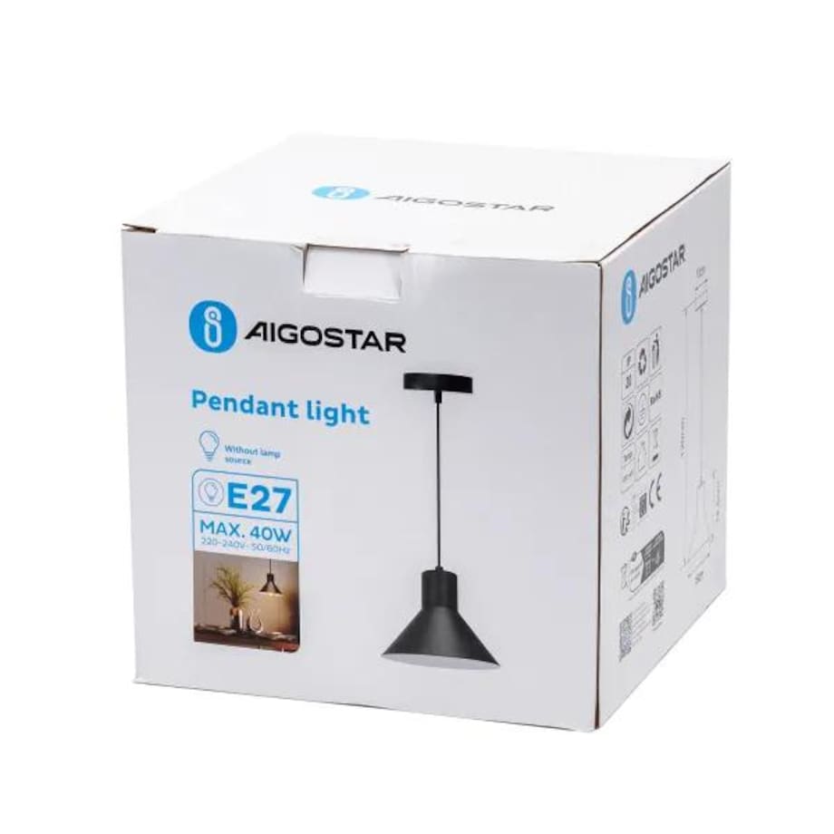 Sufitowa lampa wisząca ANNA 120 cm czarna