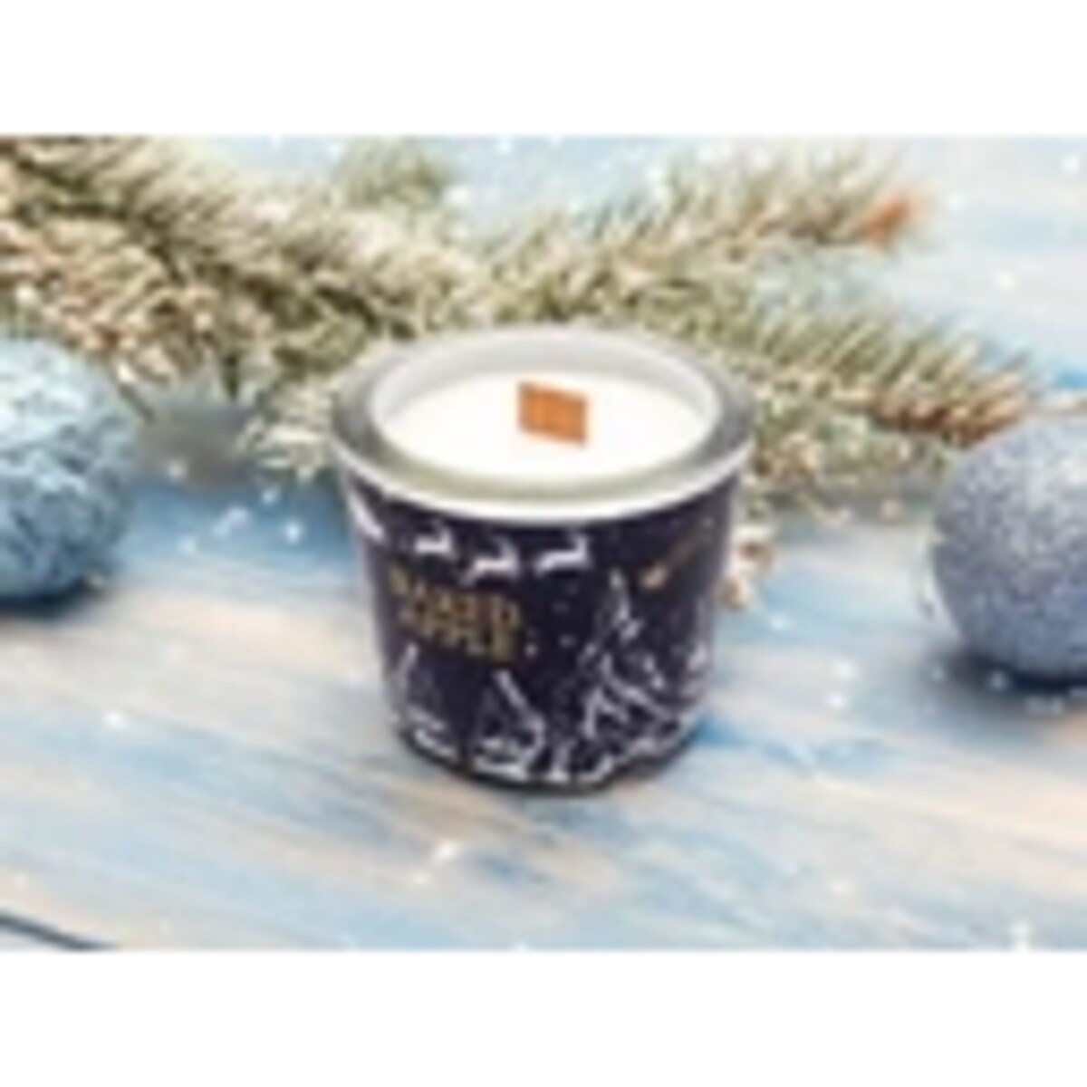 Świeca Zapachowa Sojowa Świąteczna No19 /Drewniany Knot/40h/Pieczone jabłko 200g