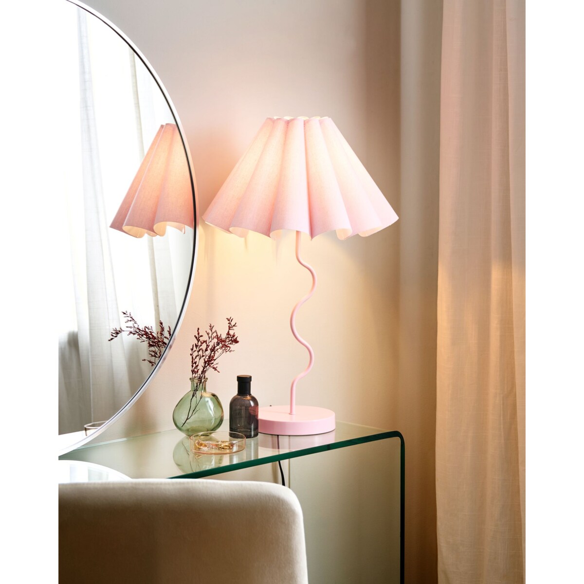 Lampa stołowa MASUMU Różowy