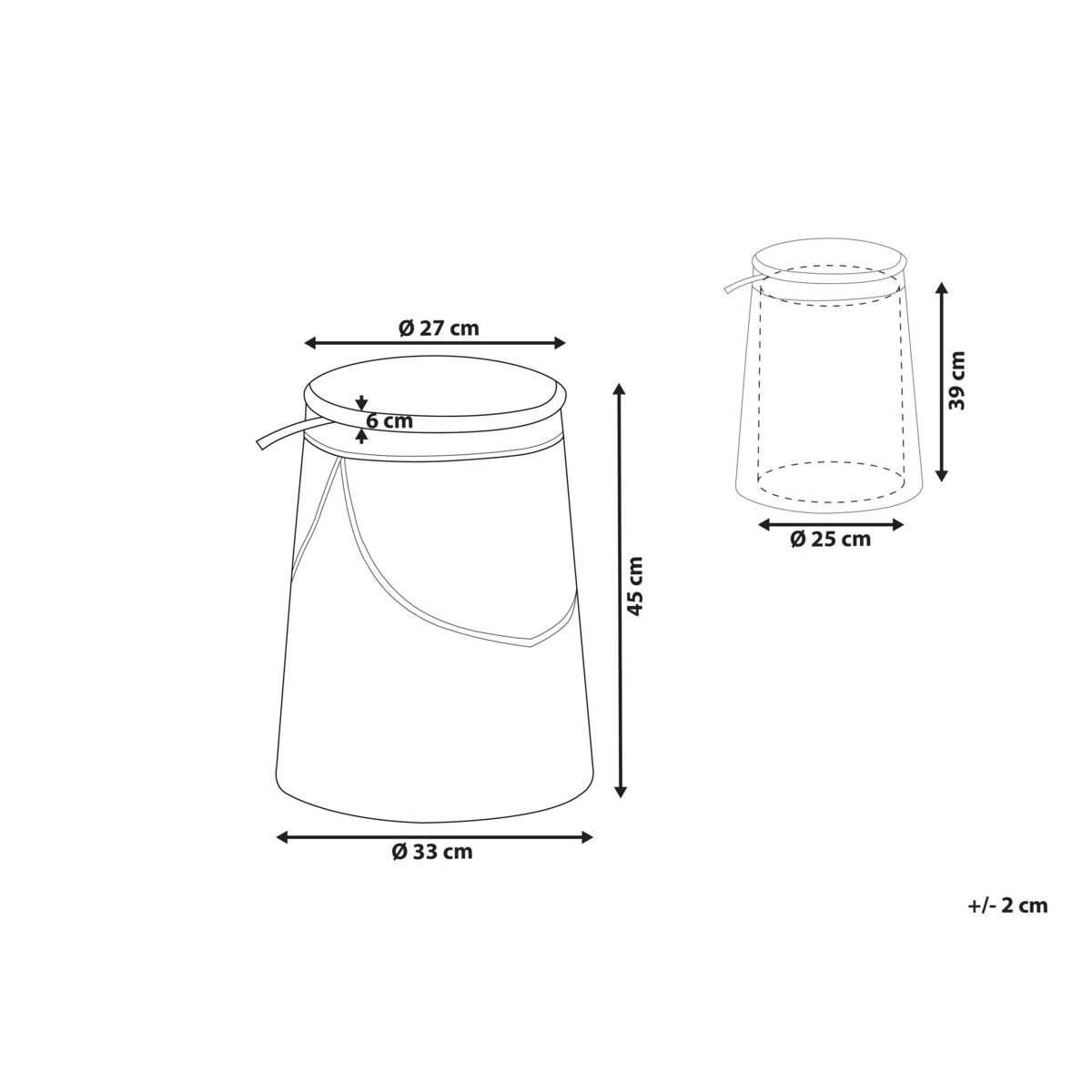 Pufa dla dzieci ze schowkiem beżowa APACHE