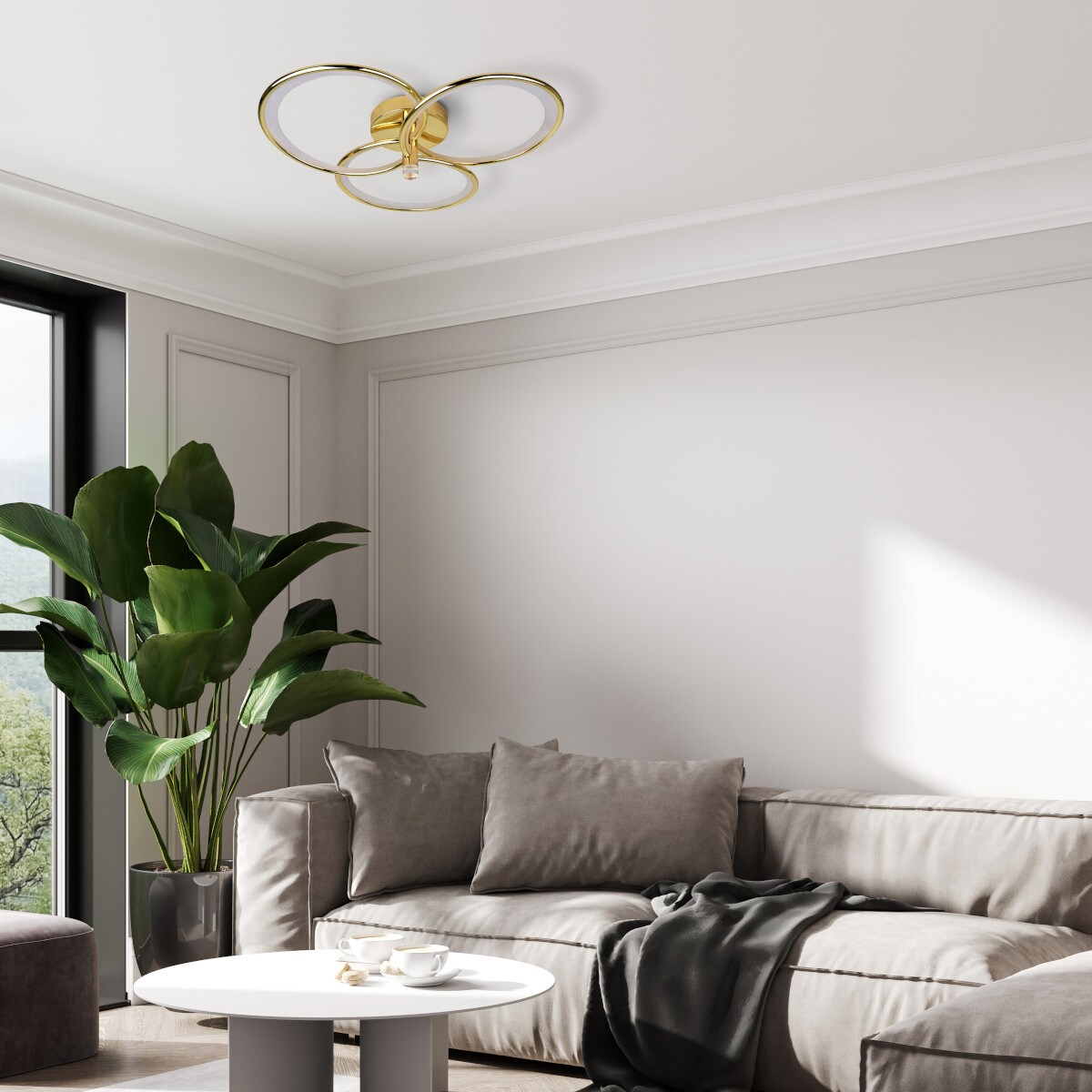 Plafon Light Prestige Azina złoty LED CCT 3000K/4000K/6000K (regulowana) 1 szt.