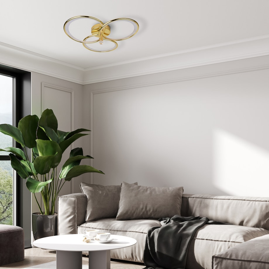 Plafon Light Prestige Azina złoty LED CCT 3000K/4000K/6000K (regulowana) 1 szt.