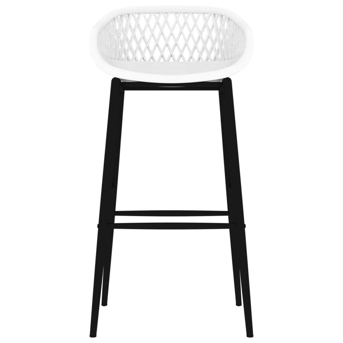 vidaXL Krzesła barowe, 2 szt., białe