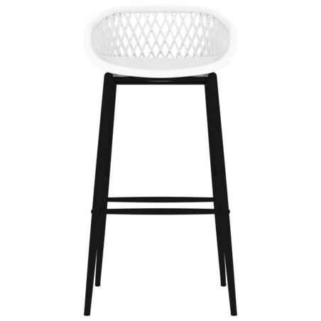 vidaXL Krzesła barowe, 2 szt., białe