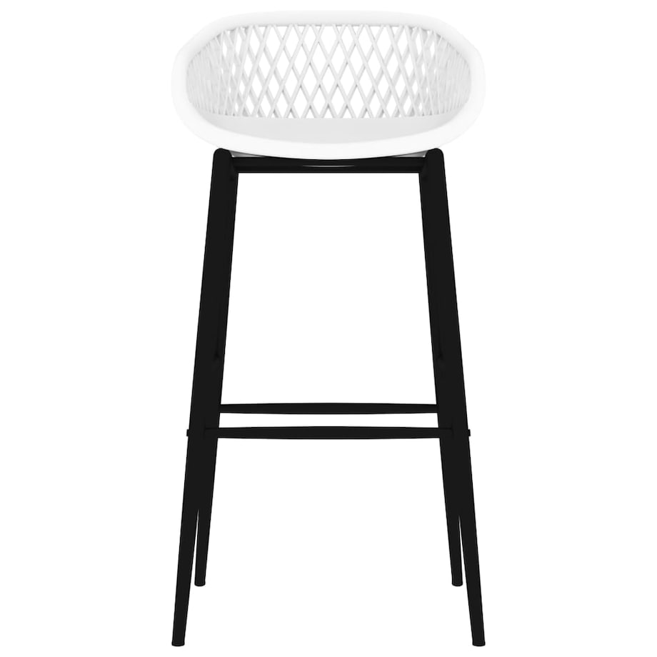 vidaXL Krzesła barowe, 2 szt., białe