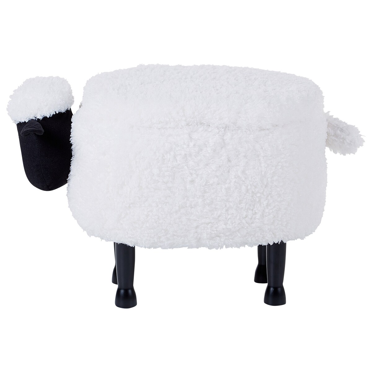 Pufa zwierzak ze schowkiem SHEEP Biały Baranek