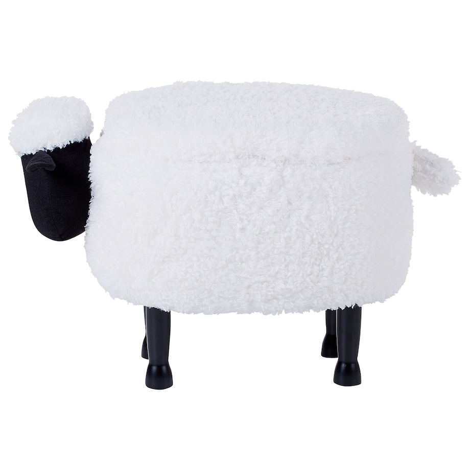 Pufa zwierzak ze schowkiem SHEEP Biały Baranek