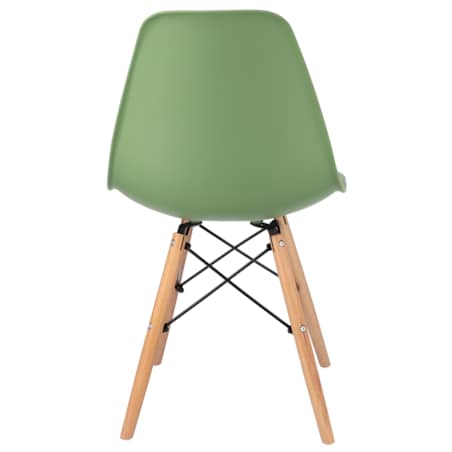 Krzesło skandynawskie kuchenne EVA zielone wygodne