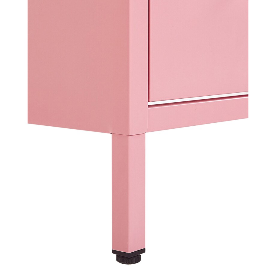 Szafka nocna metalowa różowa MALAVI