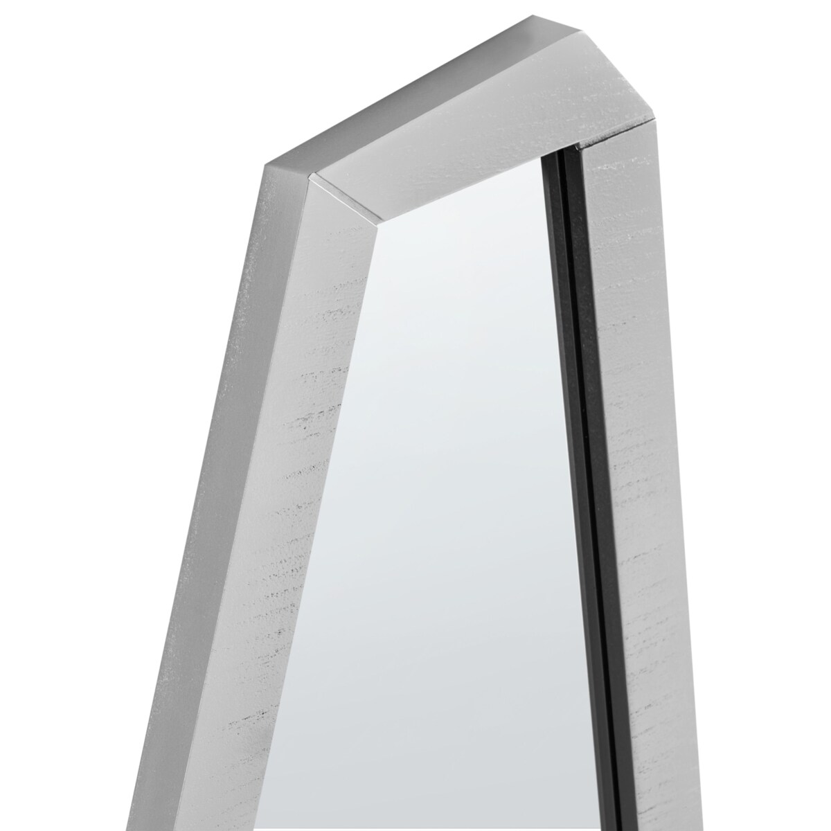 Lustro ścienne CHANU 44 cm 104 cm Srebrny