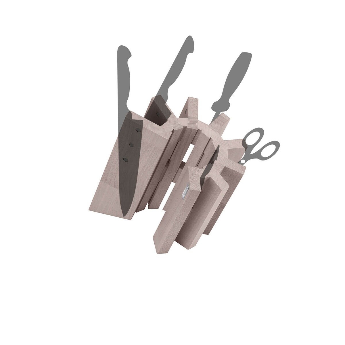 Blok magnetyczny z drewna bukowego Artelegno Pisa - Jasnobrązowy