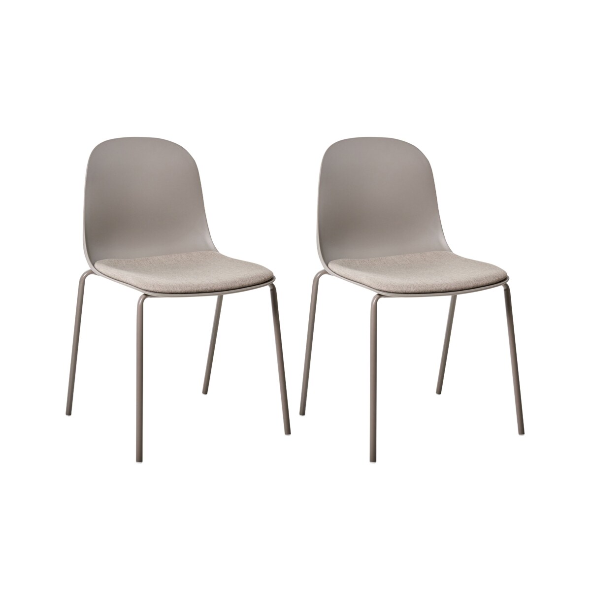 Zestaw 2 krzeseł konferencyjnych DORR Beżowoszary