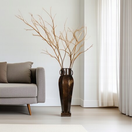 WAZON PODŁOGOWY WYSOKI 64cm DUŻY DO SALONU DOMU RETRO LOFT NA GAŁĘZIE