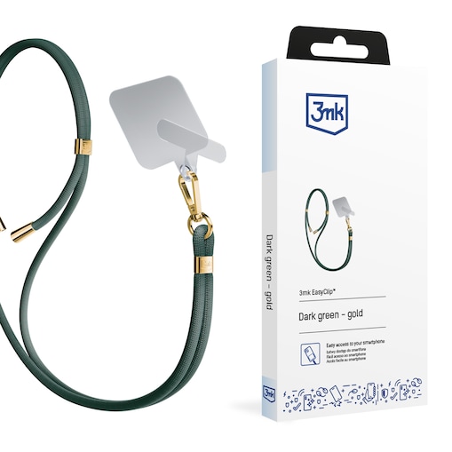 Smycz do telefonu - 3mk EasyClip Dark Green