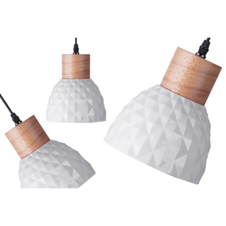 Konsimo KARI Zestaw lamp wiszących 3 szt., biały