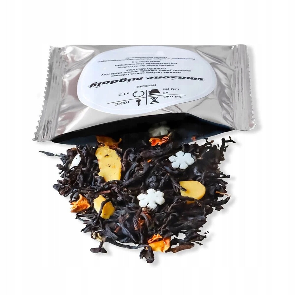 ZESTAW PREZENTOWY MIX 10 RÓŻNYCH ZIMOWYCH HERBAT SYPANYCH LIŚCIASTYCH W SASZETKACH + ZAPARZACZ BAWEŁNIANY - BOX PREMIUM IDEALNY NA PREZENT UPOMINEK