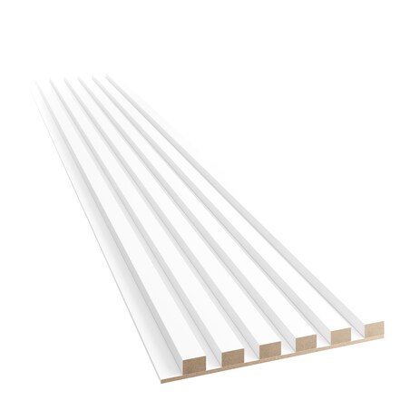 LAMELE SLIM NA PŁYCIE MDF - BIAŁY MAT