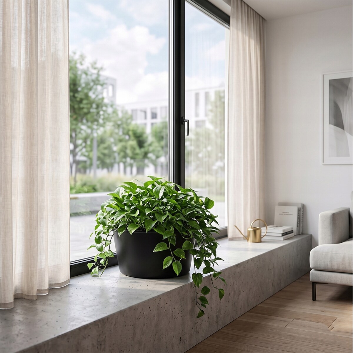 OSŁONKA NA DONICZKĘ NA BONSAI BALKON TARAS PARAPET KWIATY ZIOŁA CZARNA 24cm