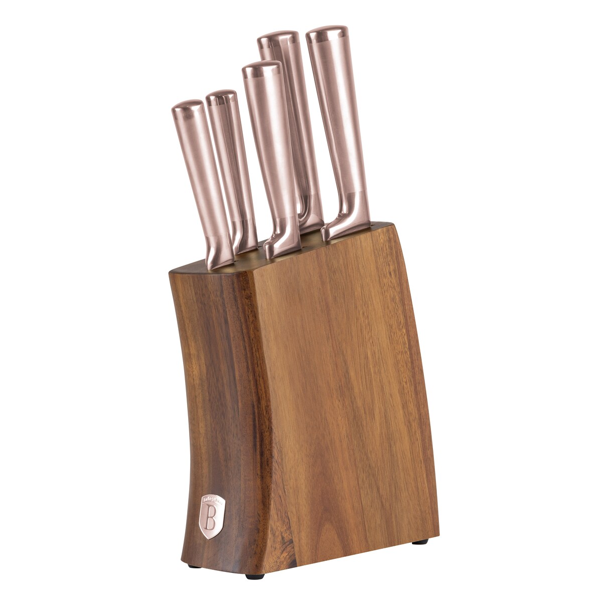 Zestaw 5 noży w w drewnianym bloku Taupe Collection BH-3126