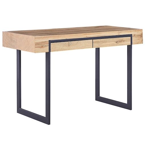 Biurko VIDA Jasnobrązowy 120 cm 55 cm ze schowkiem