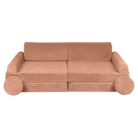 Sofa dla Dzieci Slimcord, Sztruksowa, Ceglana