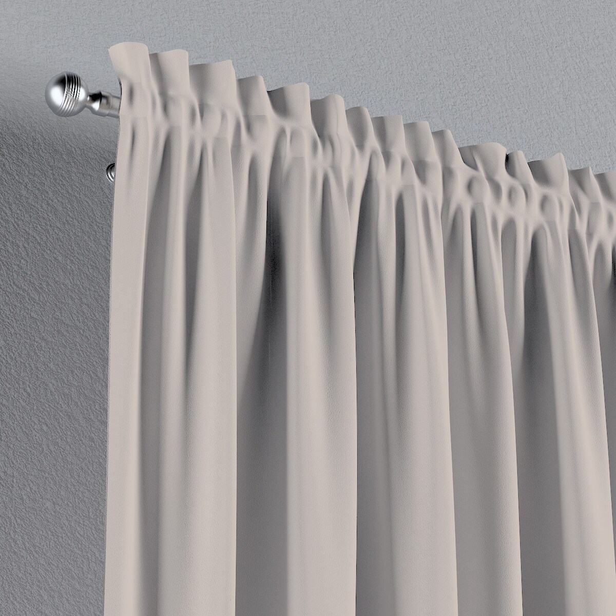 Zasłona na kanale z grzywką 1 szt. 130x260 kaszmirowy