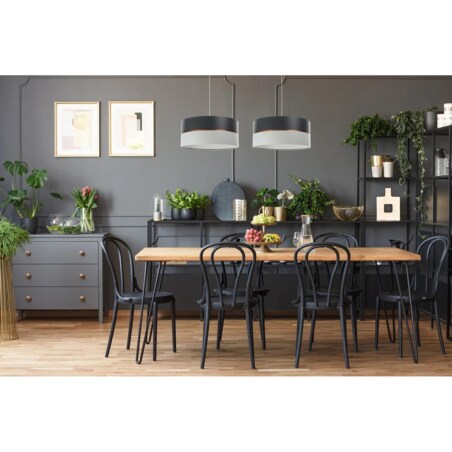 Lampa wisząca SIMPLY GLAMOUR 60 jasnoszara/ciemnoszara