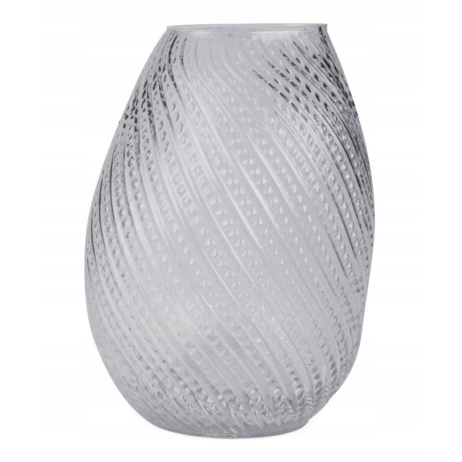 WAZON EDDY szklany przezroczysty wys. 25cm
